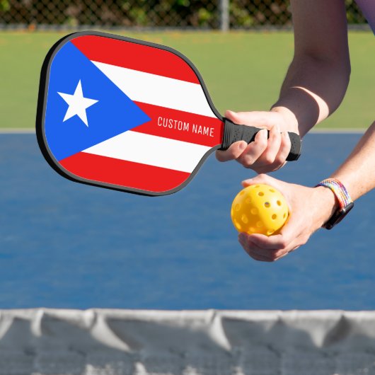 Puerto-Rico-Fahnenracket für Pickleball Pickleball Schläger (InSitu)