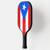 Puerto-Rico-Fahnenracket für Pickleball Schläger (Links)