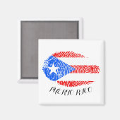 Puerto Rico Fingerprint Magnet (Vorderseite/Rückseite)