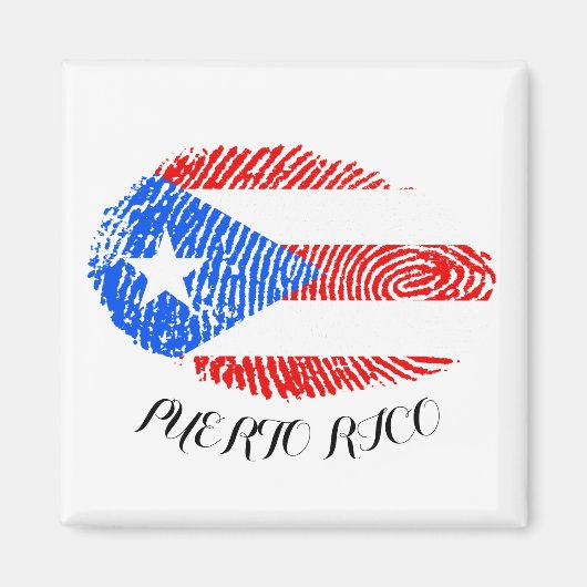 Puerto Rico Fingerprint Magnet (Vorne)