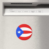 Puerto Rico Fisheye Flag Magnet (In Situ (Geschirrspüler))