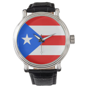 Puerto Rico Flag Armbanduhr