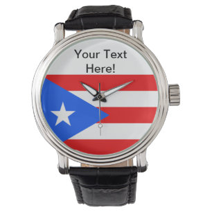 Puerto Rico Flag Armbanduhr