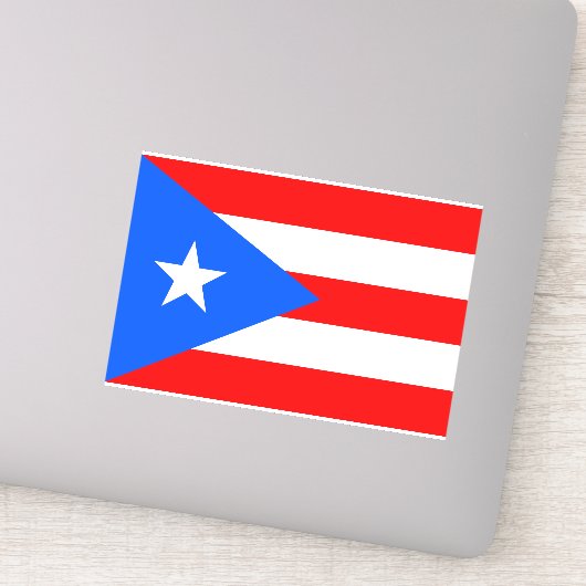 Puerto Rico Flag Aufkleber (Detail)