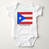 Puerto Rico Flag Baby Strampler (Vorderseite)