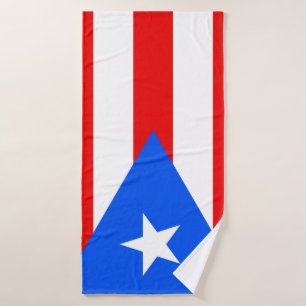Puerto Rico Flag Badehandtuch