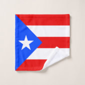 Puerto Rico Flag Badhandtuch Set (Waschlappen)