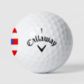Puerto Rico Flag - Bandera de Puerto Rico Golfball (Logo)