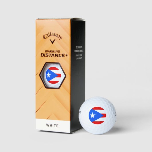 Puerto Rico Flag - Bandera de Puerto Rico Golfball (Verpackungen)