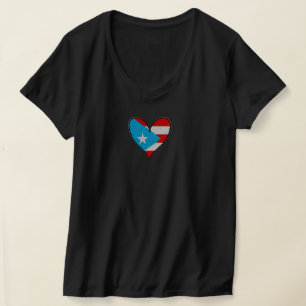 Puerto Rico Flag Boricua Heart, Puerto Rico T-Shirt