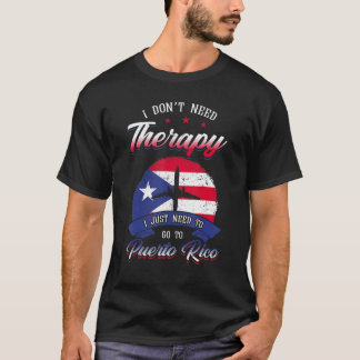 Puerto Rico Flag Boricua Patriotism Rich Port Tour T-Shirt