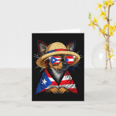 Puerto Rico Flag Boricua Puerto Rican Flag Karte (Gelbe Blume)