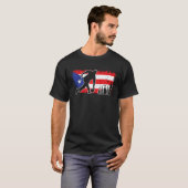 Puerto Rico Flag Bowling League Team Coach Cool Bo T-Shirt (Vorne ganz)
