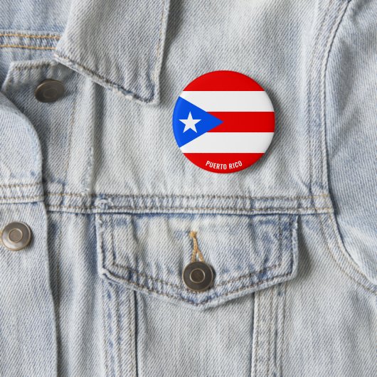 Puerto Rico Flag Charming Patriotic Button (Beispiel)