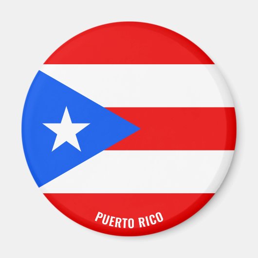 Puerto Rico Flag Charming Patriotic Magnet (Vorne)