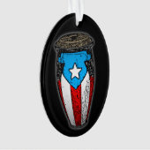 Puerto Rico Flag Conga Drum T - Shirt Ornament (Vorderseite)