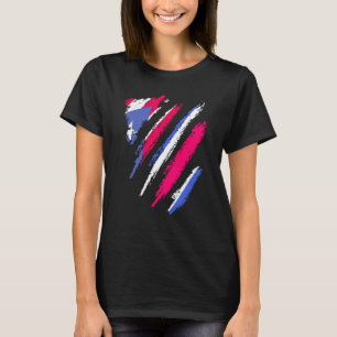 Puerto Rico Flag Costa Rica Gross Patriot Land T-Shirt