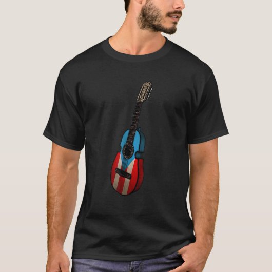 Puerto Rico Flag Cuatro Boricua T-Shirt (Vorderseite)