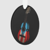 Puerto Rico Flag Cuatro Ornament (Rückseite)