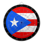 Puerto Rico Flag Dartboard & Dartboard / Spielbret Dartscheibe (vorne)