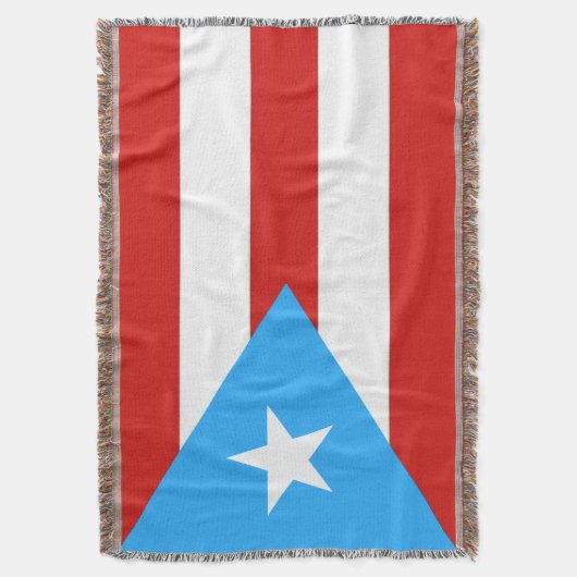 Puerto Rico Flag Decke (Vorderseite Vertikal)