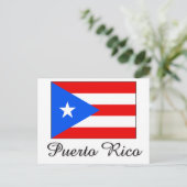 Puerto Rico Flag Design Postkarte (Stehend Vorderseite)