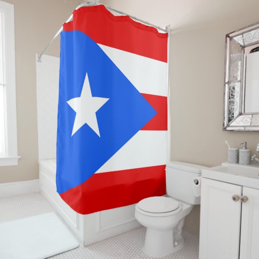 Puerto Rico Flag Duschvorhang (Beispiel)