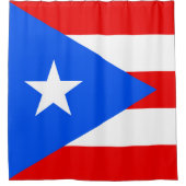 Puerto Rico Flag Duschvorhang (Vorderseite)