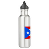 Puerto Rico Flag Edelstahlflasche (Links)
