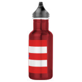 Puerto Rico Flag Edelstahlflasche (Rechts)