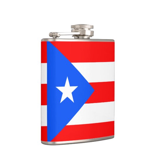 Puerto Rico Flag Flachmann (Rechts)