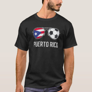 Puerto Rico Flag & Football Sunglass Puerto Rico T-Shirt