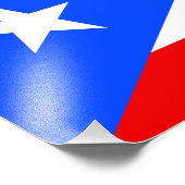 Puerto Rico Flag Fotodruck (Ecke)