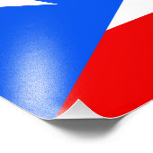 Puerto Rico Flag Fotodruck (Ecke)