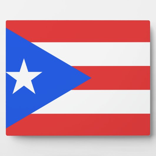 Puerto Rico Flag Fotoplatte (Vorderseite)