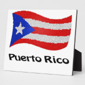 Puerto Rico Flag Fotoplatte (Seite)