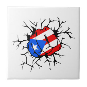 Puerto Rico Flag Frische Coole Keramik Tile Fliese