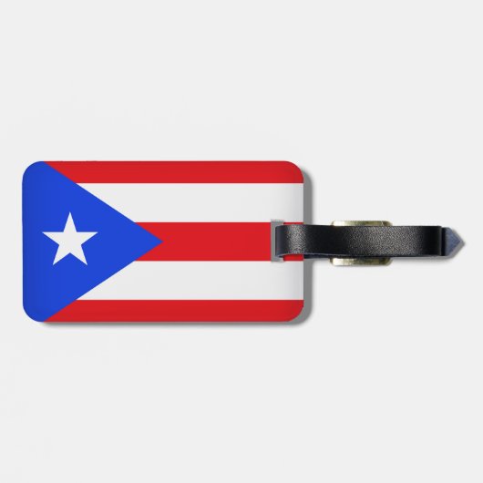 Puerto Rico Flag Gepäckanhänger (Rückseite horizontal)