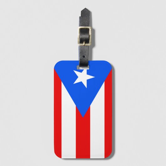 Puerto Rico Flag Gepäckanhänger (Vorderseite Vertikal)