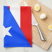 Puerto Rico Flag Geschirrtuch (Viertel Falte)