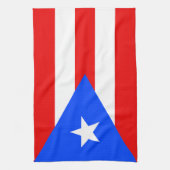 Puerto Rico Flag Geschirrtuch (Vertikal)