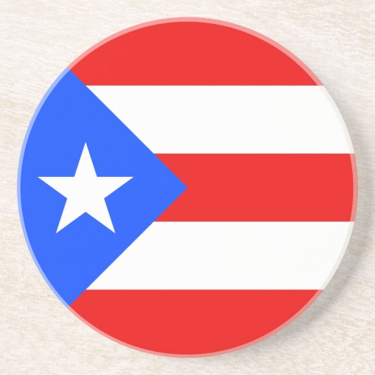 Puerto Rico Flag Getränkeuntersetzer (Vorne)