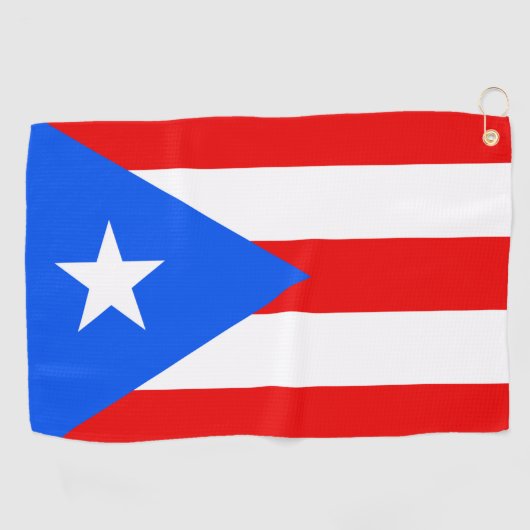 Puerto Rico Flag & Golf Puerto Rico /sport Golfhandtuch (Horizontal)