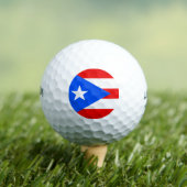 Puerto Rico Flag Golfball (Insitu T-Shirt)