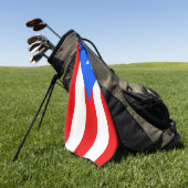 Puerto Rico Flag Golfhandtuch (Gras)