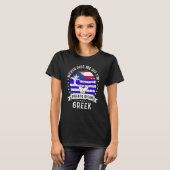 Puerto Rico Flag Greece Grown Humor Pride T-Shirt (Vorne ganz)