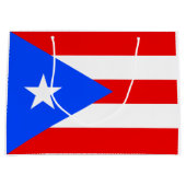 Puerto Rico Flag Große Geschenktüte (Vorderseite)