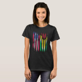 Puerto Rico Flag Guyana Grown Country Flags Stripe T-Shirt (Vorne ganz)