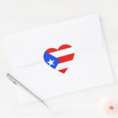 Puerto Rico Flag Heart Sticker (Umschlag)