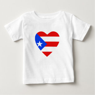 Puerto Rico Flag Herz T - Shirt
